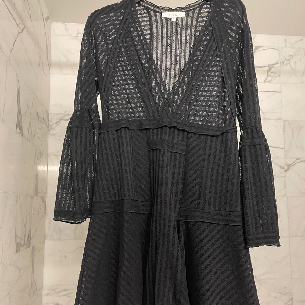 IRO Gwen Black Lace dress